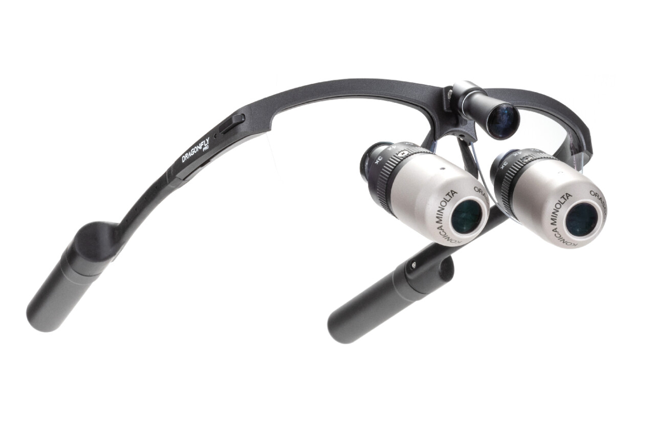 EyeZoom Dragonfly - Zoomovací lupové brýle se zabudovanou bezdrátovou svítilnou
